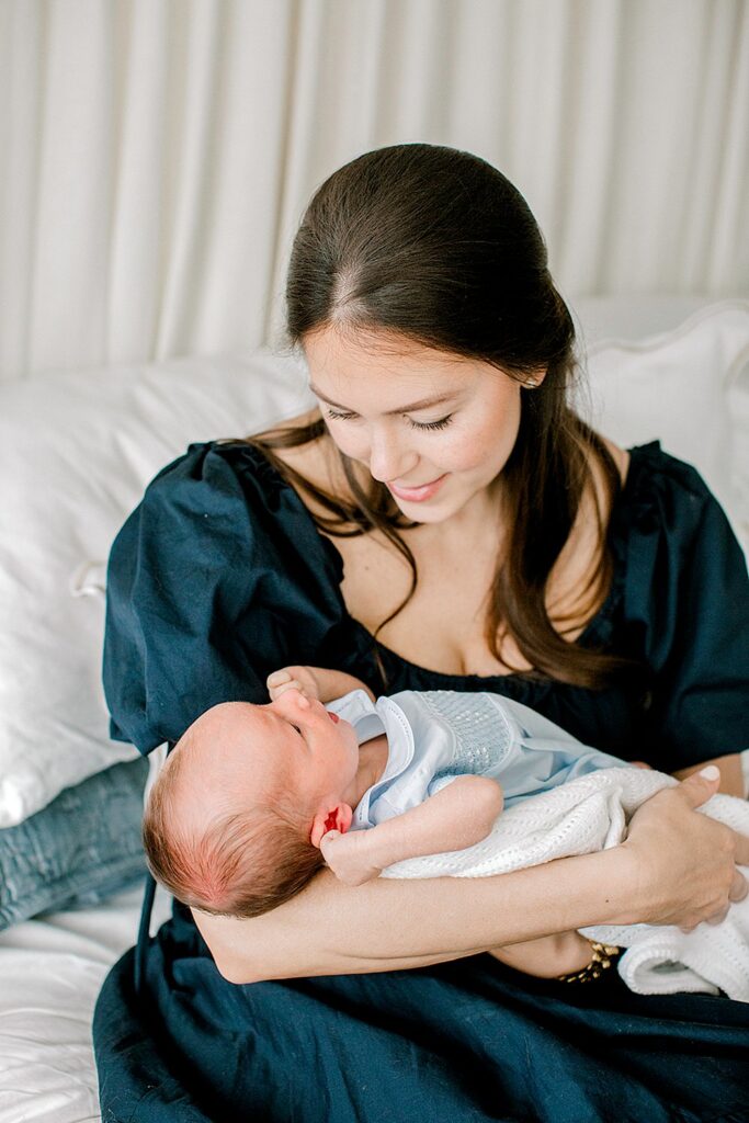 Richmond In-Home Newborn Session; Richmond, Virginia Luxury Motherhood Photographer; Kara Powers photography