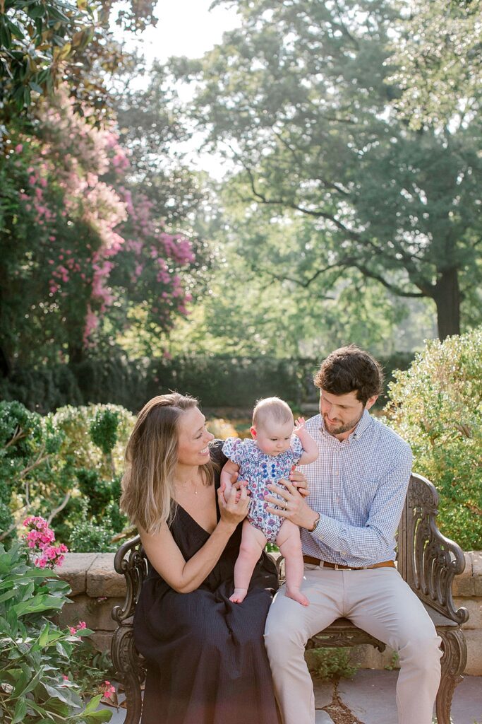 6-Month Milestone Session at Historic Richmond Garden; Richmond, Virginia Luxury Motherhood Newborn Family Photographer;