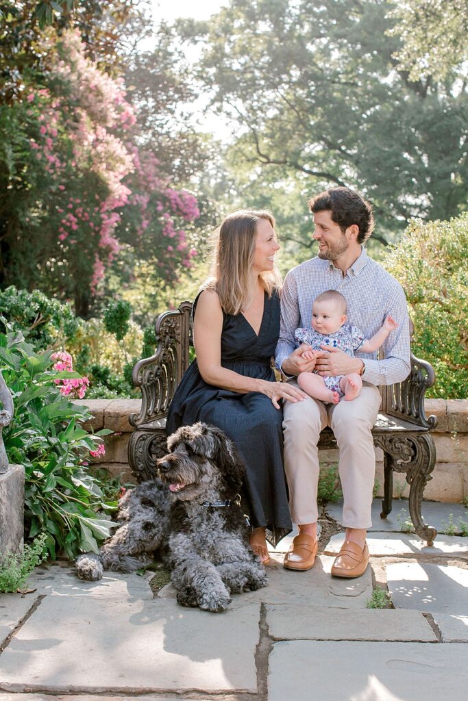 6-Month Milestone Session at Historic Richmond Garden; Richmond, Virginia Luxury Motherhood Newborn Family Photographer;