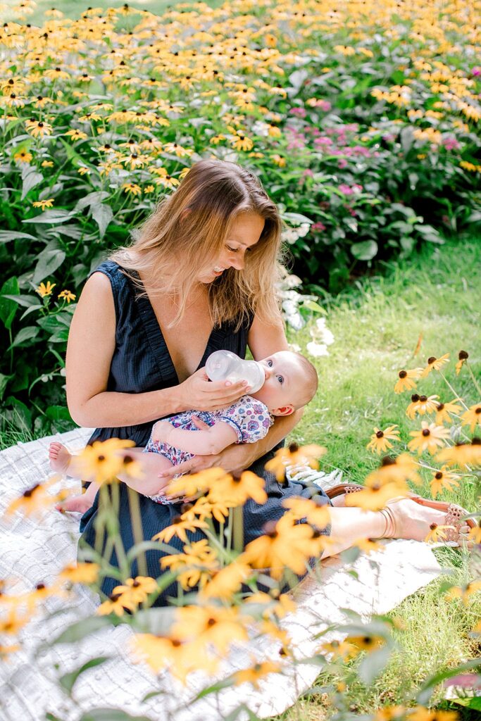 6-Month Milestone Session at Historic Richmond Garden; Richmond, Virginia Luxury Motherhood Newborn Family Photographer;