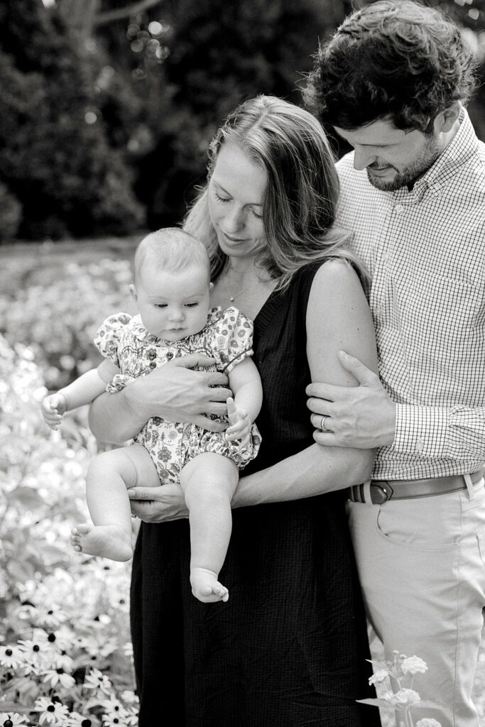 6-Month Milestone Session at Historic Richmond Garden; Richmond, Virginia Luxury Motherhood Newborn Family Photographer;