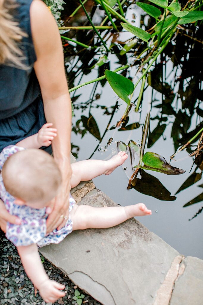 6-Month Milestone Session at Historic Richmond Garden; Richmond, Virginia Luxury Motherhood Newborn Family Photographer;